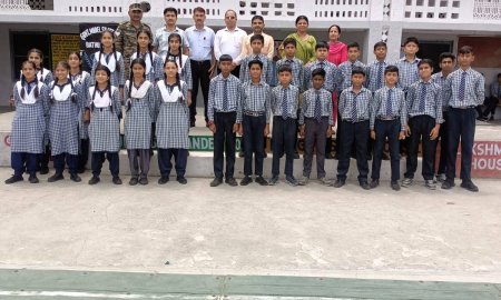 राजकीय वरिष्ठ माध्यमिक पाठशाला बाथू टिप्परी में नए सत्र के लिए एनसीसी  कैडेट्स का चयन