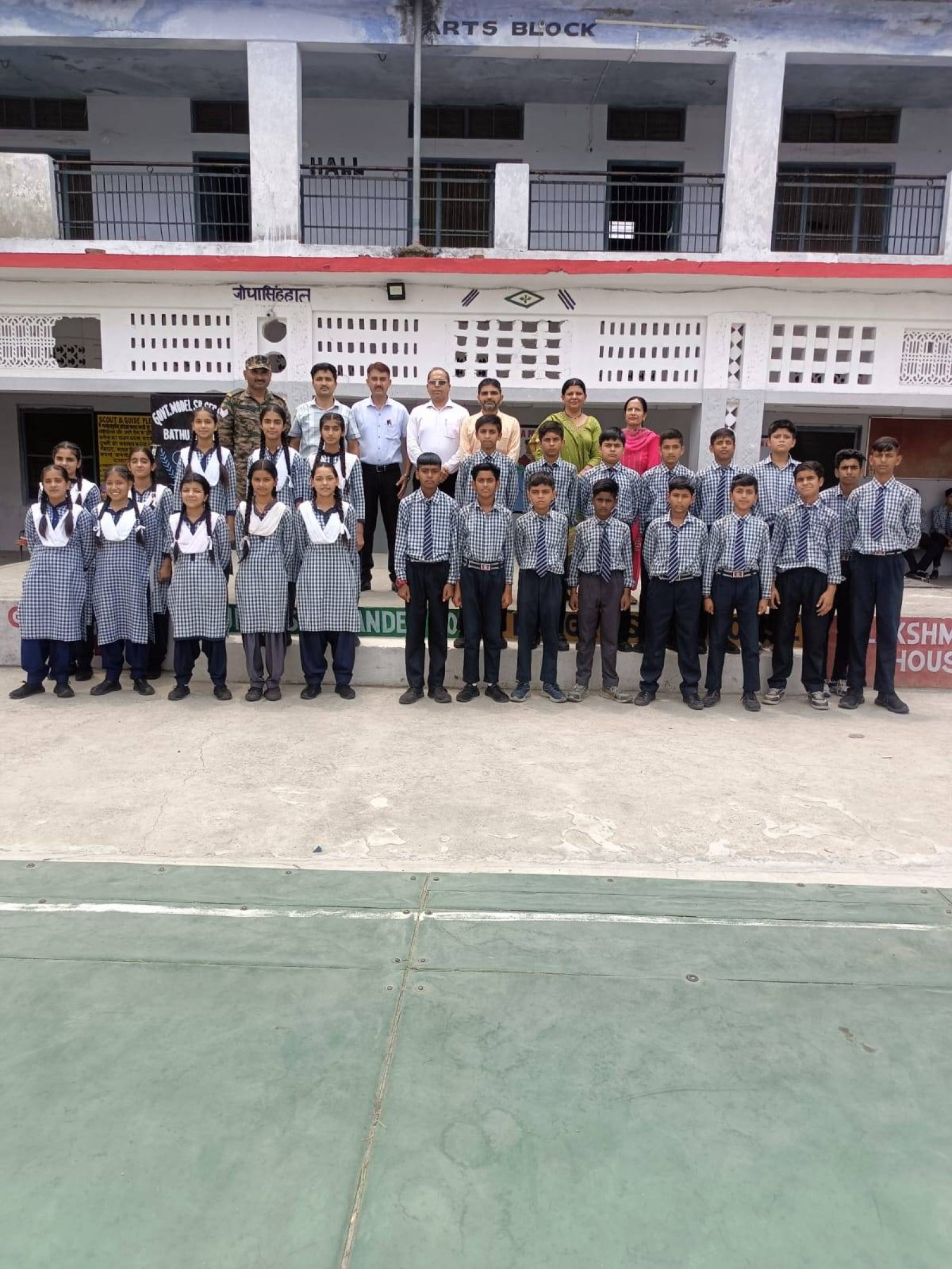 राजकीय वरिष्ठ माध्यमिक पाठशाला बाथू टिप्परी में नए सत्र के लिए एनसीसी कैडेट्स का चयन