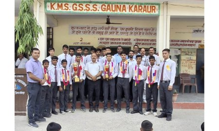 गौना करौर के खिलाड़ियों ने राज्य स्तर पर लहराया परचम,  ढोल-नगाड़ों के साथ हुआ भव्य स्वागत