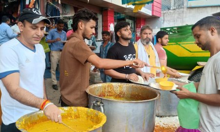 नादौन में भंडारे का आयोजन, सामाजिक एकता का दिया संदेश