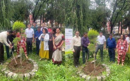 डॉक्टर्स डे पर टांडा मेडिकल कॉलेज में पौधारोपण अभियान 