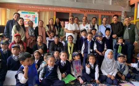 हिमाचल का शैक्षणिक दल शिक्षा मंत्री रोहित ठाकुर के नेतृत्व में पहुंचा लेह
