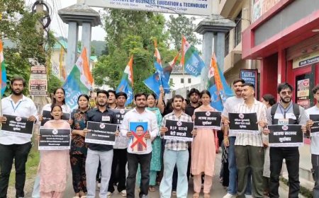 उड़ीसा में छात्रा ने किया आत्मदाह, सुंदरनगर में एनएसयूआई का जोरदार विरोध प्रदर्शन