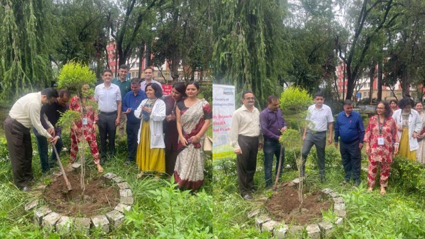 डॉक्टर्स डे पर टांडा मेडिकल कॉलेज में पौधारोपण अभियान 