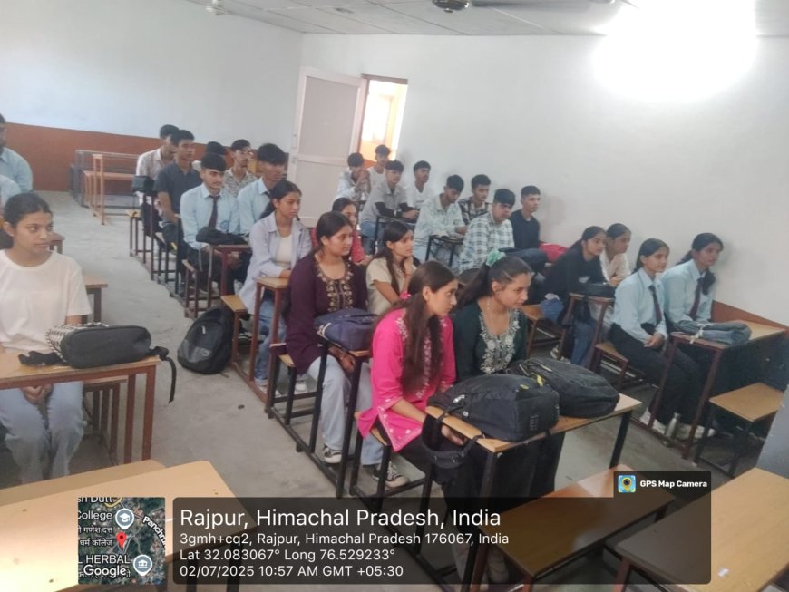 गोस्वामी गणेश दत्त सनातन धर्म महाविद्यालय, राजपुर (जीजीडीएसडी) में नवीन शैक्षणिक सत्र का शुभारंभ