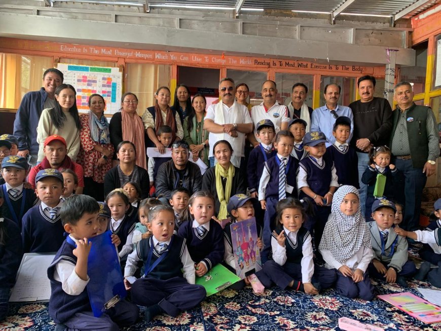 हिमाचल का शैक्षणिक दल शिक्षा मंत्री रोहित ठाकुर के नेतृत्व में पहुंचा लेह
