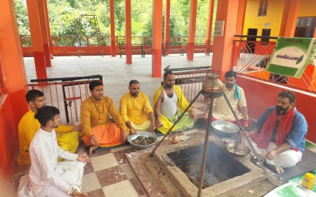 श्रीकृष्ण गोपाल गौशाला भदरूं में श्रावण मास पर शतरुद्री यज्ञ, गूंजे वैदिक मंत्र