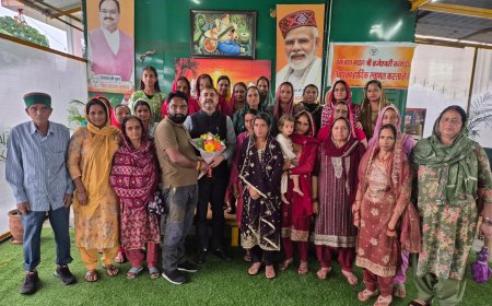 महिला मंडल ने MLA पवन काजल को दी बधाई, जल्द होगा नागरिक अभिनंदन