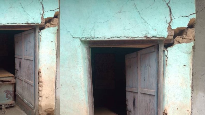 नादौन में लगातार बारिश से ढहने के कगार पर मकान, मजदूर परिवार बेघर होने की कगार पर!