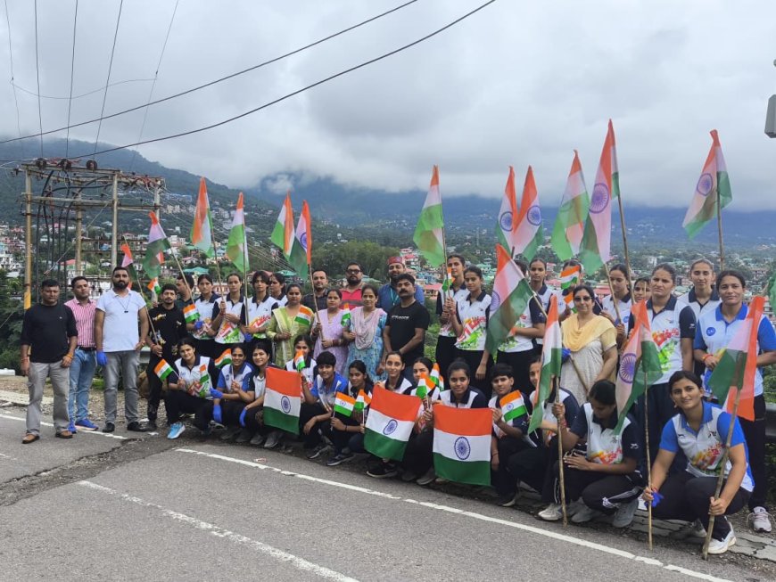 धर्मशाला में तिरंगा रैली से गूंजा SAI प्रांगण, खिलाड़ियों ने ली नशा मुक्ति और देशभक्ति की शपथ 🇮🇳🌱