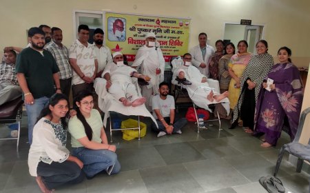 हिमाचल में पहली बार जैन संतों ने किया रक्तदान
