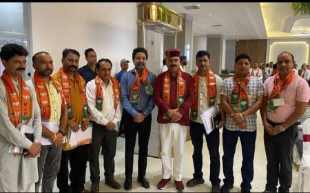 हमीरपुर BJP बैठक में अनुराग ठाकुर की मौजूदगी से दोगुना उत्साह