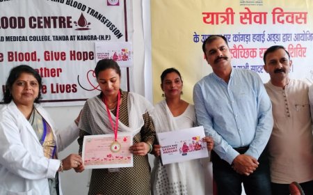 धर्मशाला में सेवा पखवाड़े की शुरुआत, 233 यूनिट रक्तदान