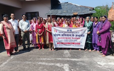 पोषण माह में ठाकुरद्वारा की महिलाओं को मिला स्वास्थ्य मंत्र 🌿