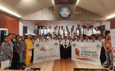 पालमपुर कॉलेज में छात्रों को प्लास्टिक दुरुपयोग के नुकसान पर जागरूक किया