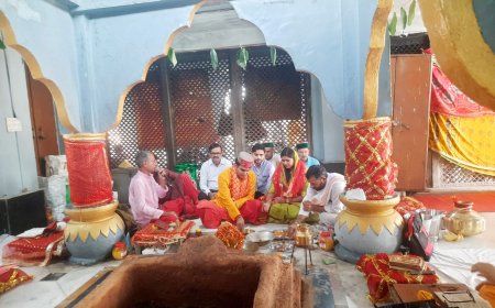 ब्रजेश्वरी मंदिर में शरद नवरात्र शुरू, उमड़ा भक्तों का सैलाब