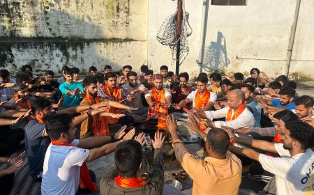 एमसीएम डीएवी कॉलेज हॉस्टल में हवन से नए सत्र की शुरुआत