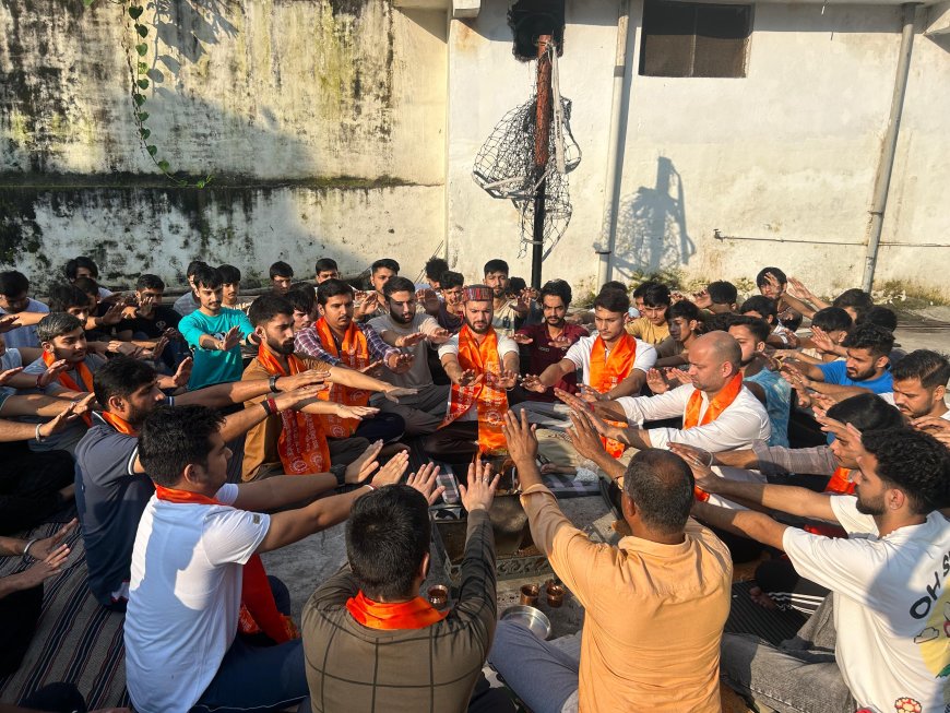 एमसीएम डीएवी कॉलेज हॉस्टल में हवन से नए सत्र की शुरुआत