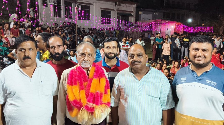 रामलीला में वेद प्रकाश शर्मा व नरेंद्र त्रेहन बने मुख्यातिथि