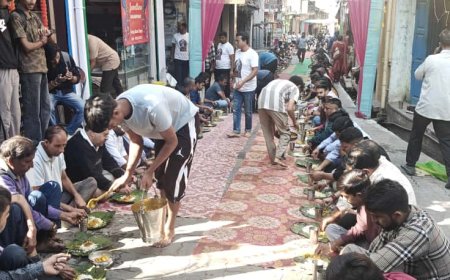 कांगड़ा सराफा बाजार में काली माता पूजा का भंडारा, हजारों ने लिया प्रसाद