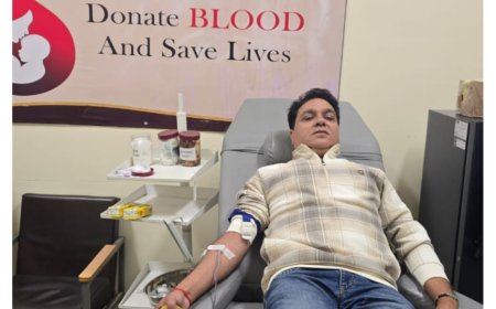 वीरेंद्र चौधरी ने 55वीं बार किया रक्तदान, बनी मिसाल