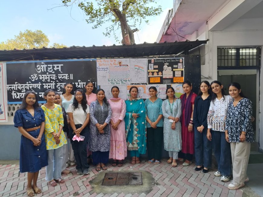 एमसीएम डीएवी कॉलेज कांगड़ा में गांधी जयंती पर पोस्टर मेकिंग प्रतियोगिता