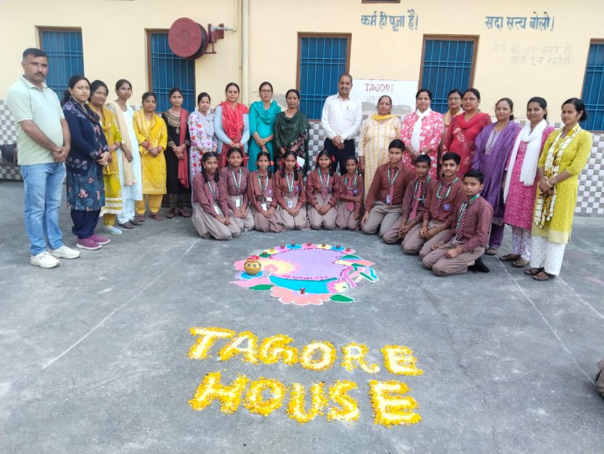 दीपावली की रौनक में सजी रंगोली, आदर्श मॉडल स्कूल तियारा में बच्चों ने दिखाया हुनर