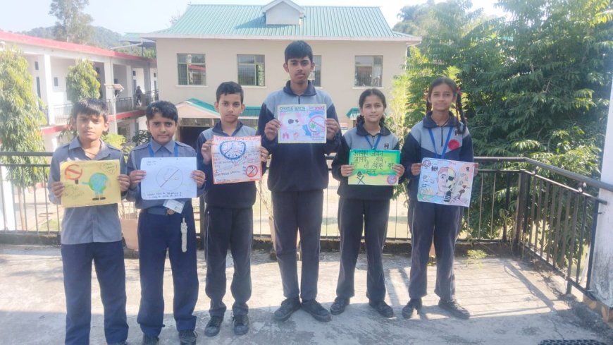 रावमा पाठशाला बलडूहक में नशा निवारण अभियान के तहत प्रतियोगिता आयोजित