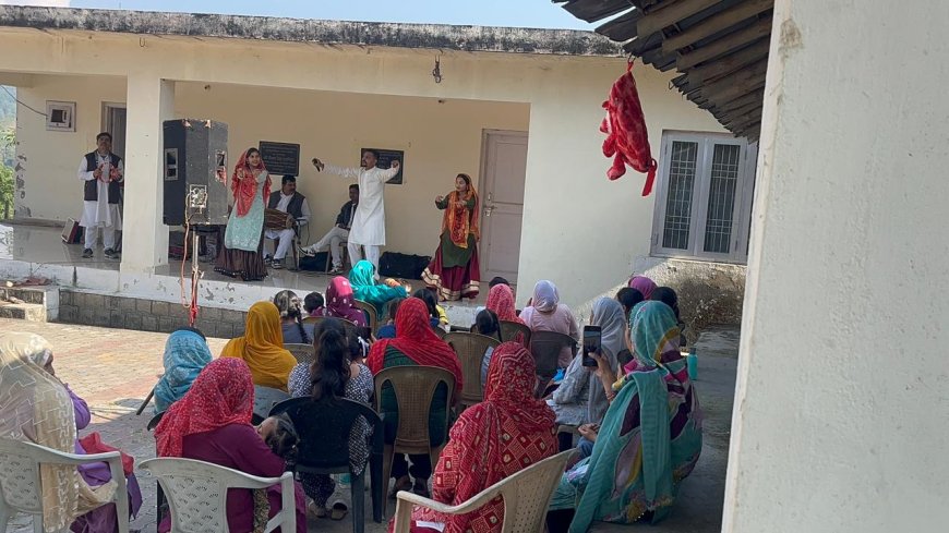 नूरपुर में कलाकारों ने नुक्कड़ नाटक से बढ़ाई आपदा जागरूकता