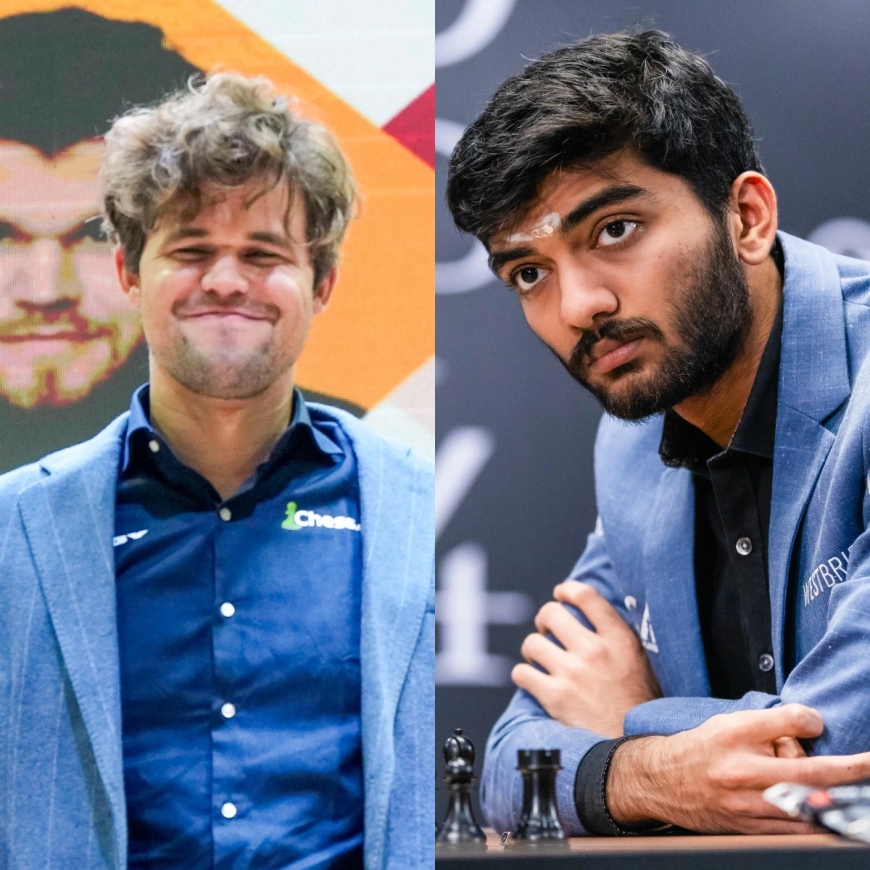 "Clutch Chess 2025: गुकेश डी और कार्लसन की टक्कर में रोमांच चरम पर!"