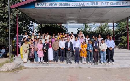 नशे की लत से बचाव पर जागरूकता अभियान: राजकीय आर्य कॉलेज नूरपुर में विशेष व्याख्यान