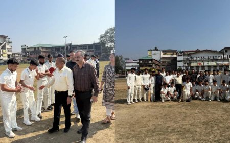 धर्मशाला कॉलेज ने चुवाडी को 256 रनों से हराया, क्रिकेट टूर्नामेंट में बना रिकॉर्ड