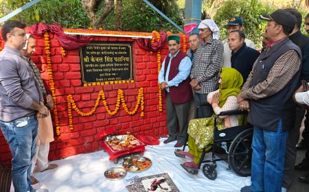 शाहपुर में शहीद विनोद कुमार गेट का लोकार्पण, बोले केवल पठानिया—यही सच्ची श्रद्धांजलि