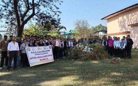 जीडीएसडी कॉलेज के एनएसएस छात्रों ने चलाया स्वच्छता अभियान