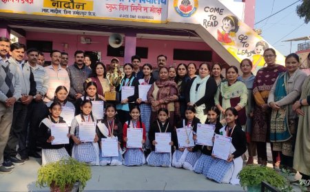 कन्या स्कूल नादौन की कमाल! राज्य स्तरीय समूह गान में दूसरा स्थान