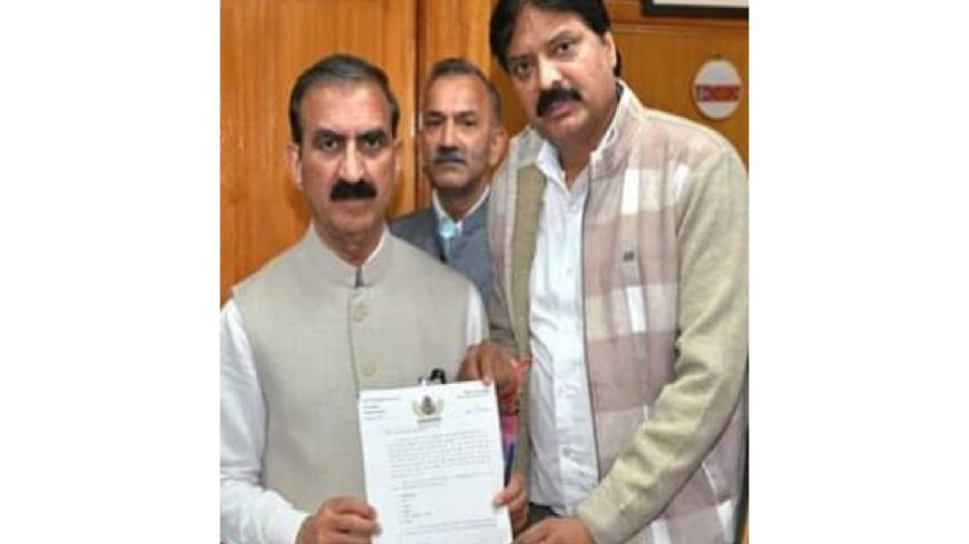 धर्मशाला में 6 नए पटवार सर्कल खोलने की मांग, जग्गी ने सौंपी मुख्यमंत्री को सूची