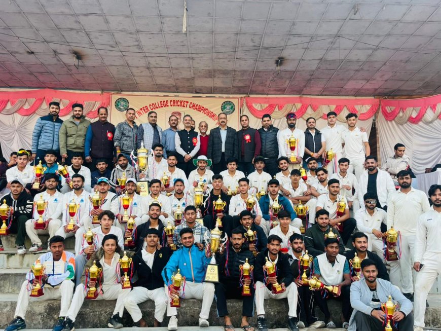 लगातार दूसरी बार क्रिकेट चैंपियन बना डीएवी कॉलेज कांगड़ा