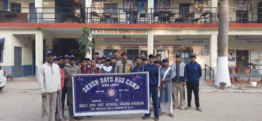 नादौन: थाना प्रभारी ने युवाओं को नशे से बचने का दिया संदेश