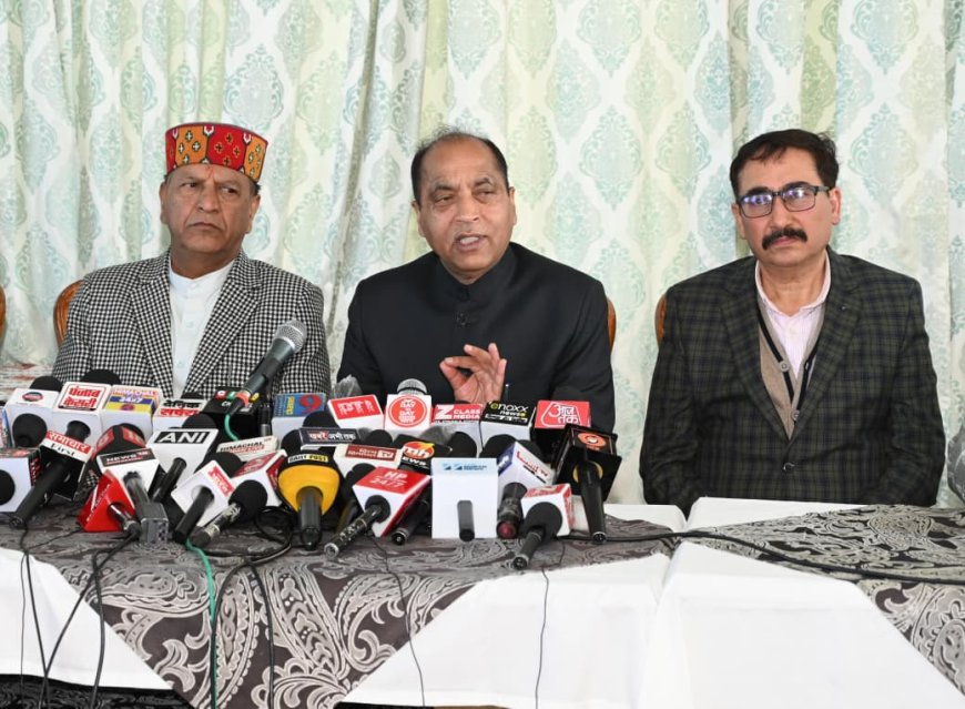 जयराम ठाकुर का हमला: “कांग्रेस का 3 साल का जश्न जनता को नहीं पच रहा”