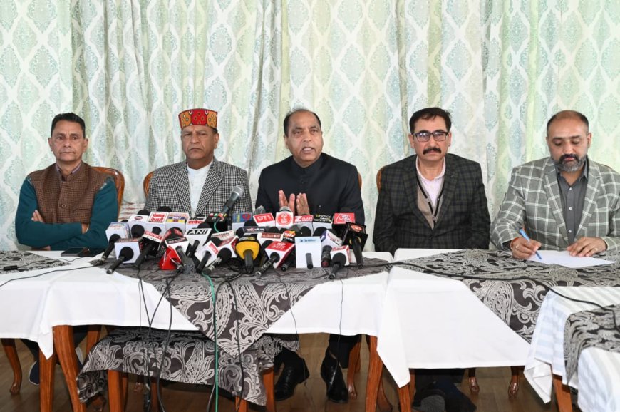 जयराम ठाकुर का हमला: “कांग्रेस का 3 साल का जश्न जनता को नहीं पच रहा”