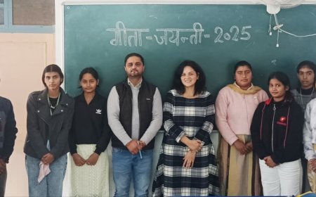 गीता जयंती पर एमसीएम डीएवी कॉलेज में आध्यात्मिक उत्साह उमड़ा