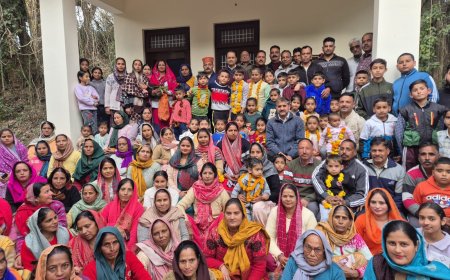 ढूंगियारी में सामुदायिक भवन का शुभारंभ, काजल ने सरकार पर साधा निशाना