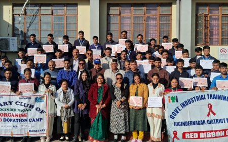 जोगेंद्रनगर में बड़ा रक्तदान शिविर, 102 ने की भागीदारी