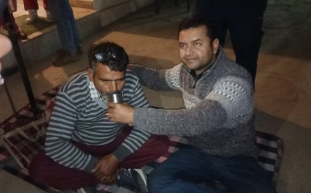 पत्रकार का अनशन, पंचायत घर में बंद करने का आरोप: नादौन में जेसीबी से फसल नष्ट करने का मामला गरमाया