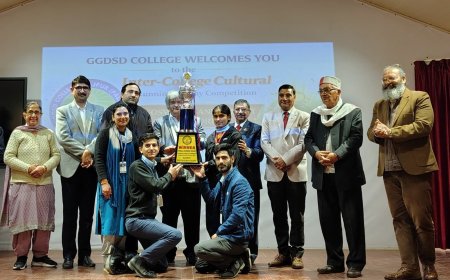 जीजीडीएसडी कॉलेज में अंतर-महाविद्यालय सांस्कृतिक उत्सव, द्रोणाचार्य कॉलेज विजेता