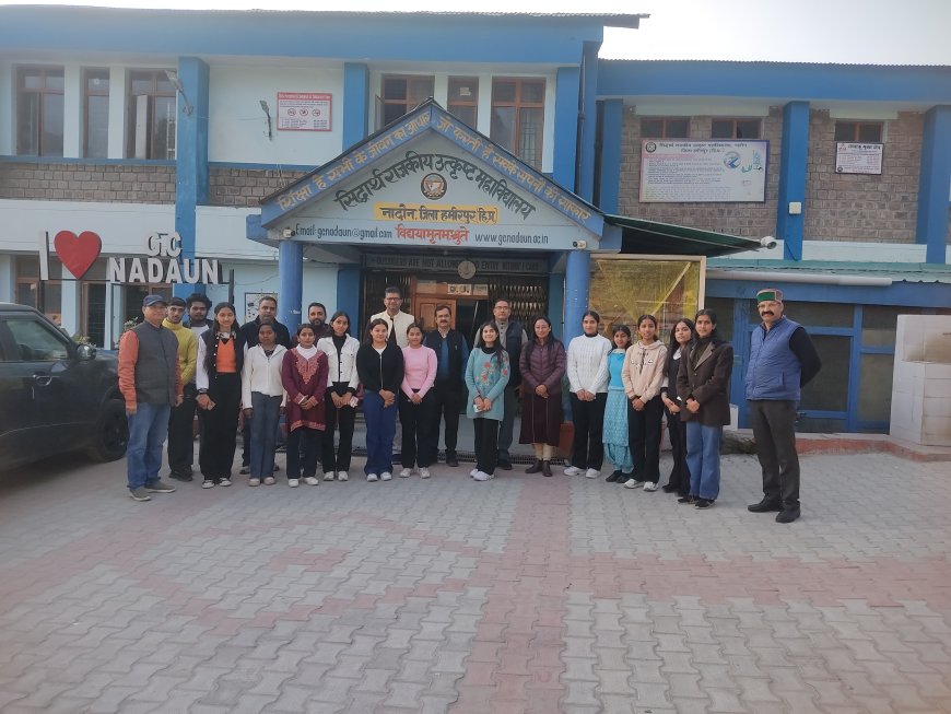 आपदा से निपटने को युवा तैयार: नादौन कॉलेज के 25 रोवर-रेंजर आपदा मित्र प्रशिक्षण शिविर के लिए रवाना