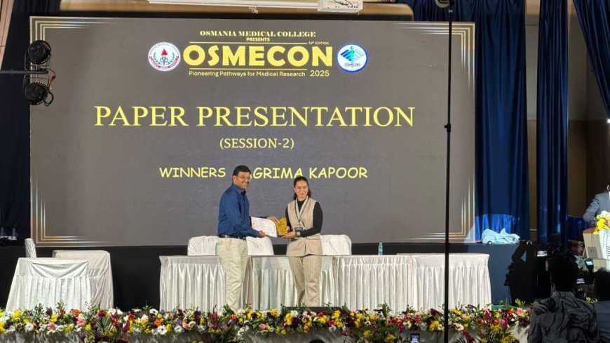 OSMECON 2025 में टांडा मेडिकल कॉलेज के छात्रों का शानदार प्रदर्शन