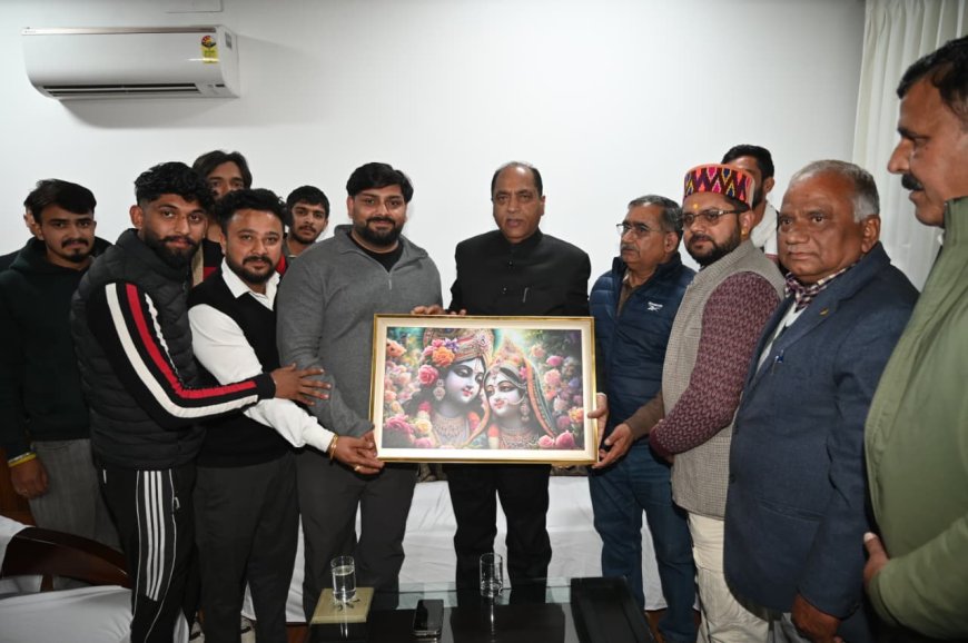 नादौन पहुंचे पूर्व CM जयराम ठाकुर, BJP कार्यकर्ताओं ने किया भव्य स्वागत