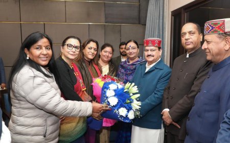 जेपी नड्डा से मिले जयराम ठाकुर, सफल कार्यकाल पर दी बधाई