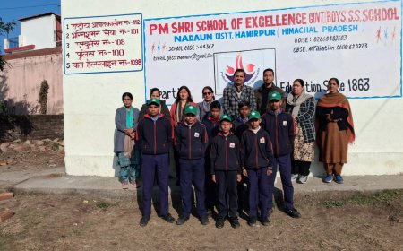 नादौन स्कूल में महात्मा गांधी पुण्यतिथि पर बने स्वच्छता प्रहरी, छात्र बने रोल मॉडल